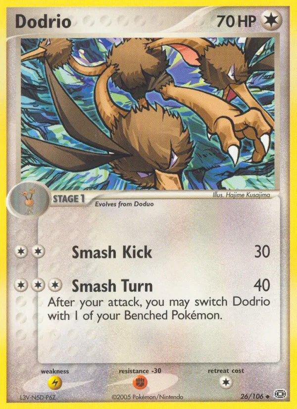 Dodrio #26 – Emerald card
