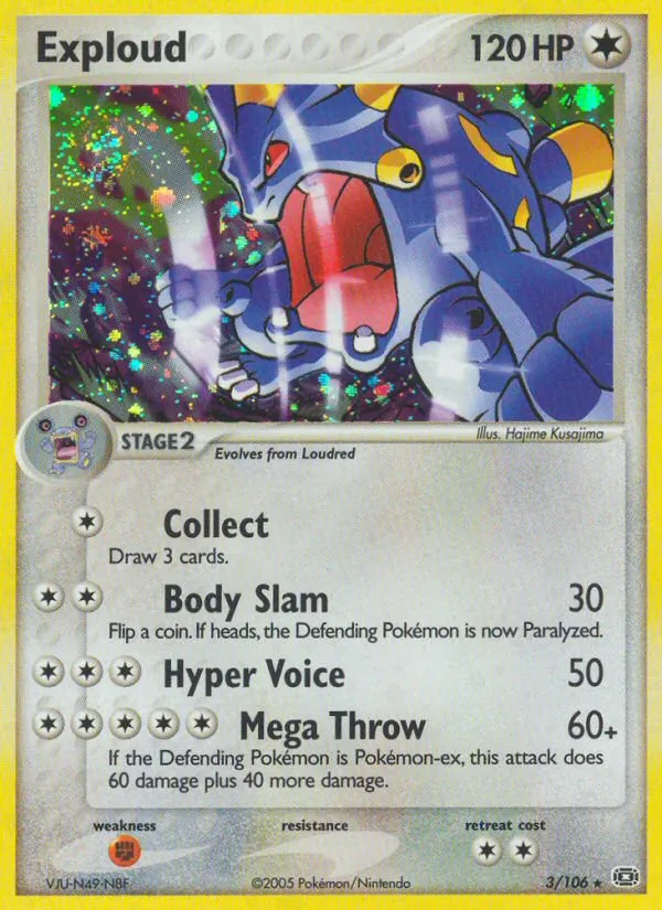 Exploud #3 – Emerald card