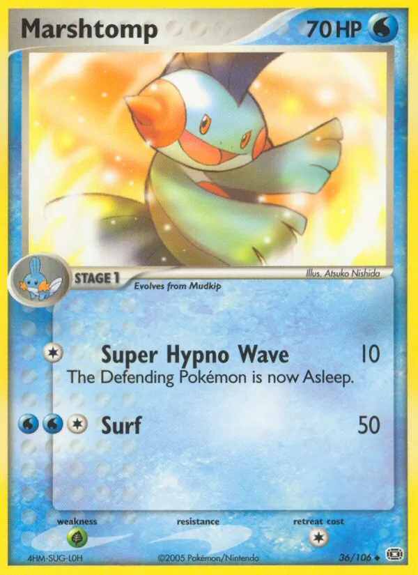 Marshtomp #36 – Emerald card