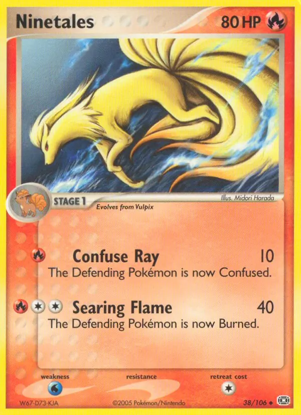 Ninetales #38 – Emerald card
