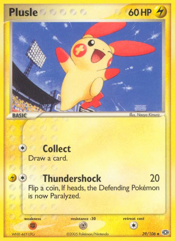Plusle #39 – Emerald card