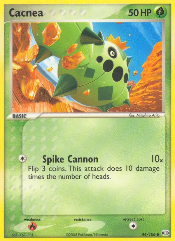 Cacnea #44 – Emerald card