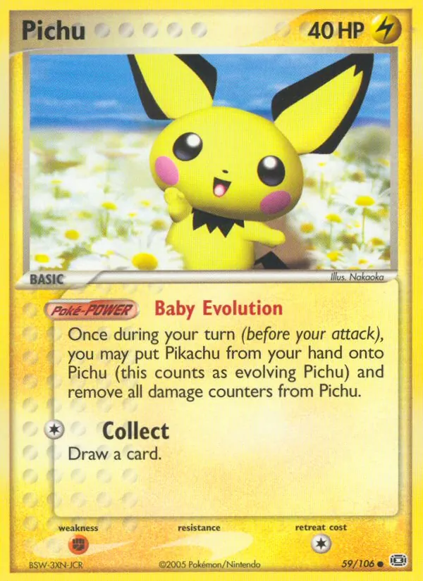 Pichu #59 – Emerald card