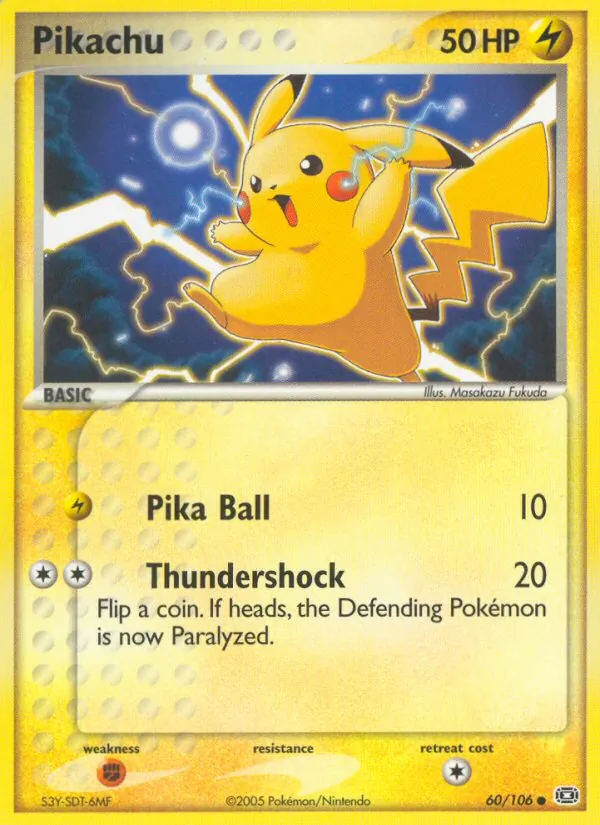 Pikachu #60 – Emerald card