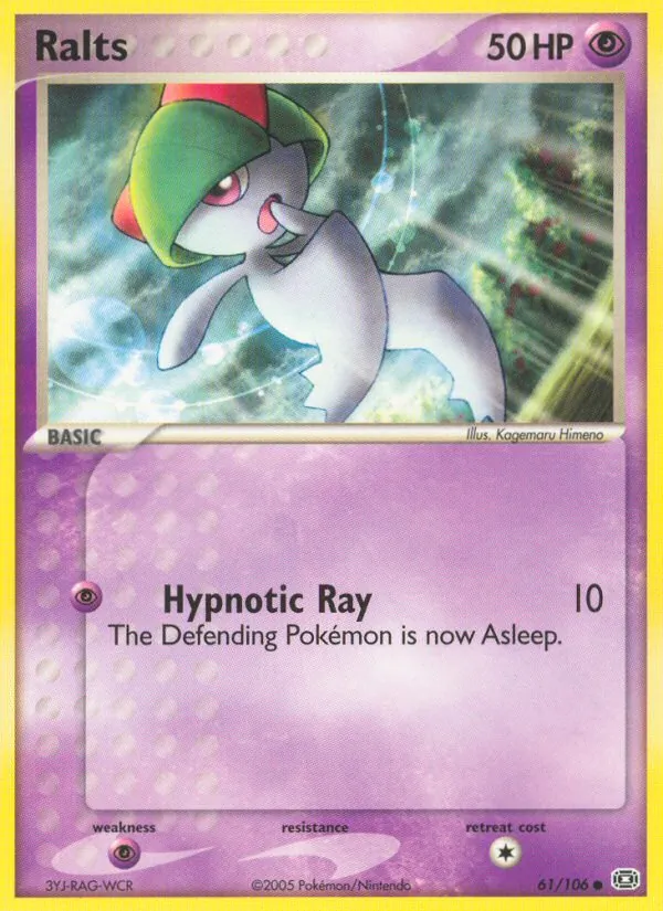 Ralts #61 – Emerald card