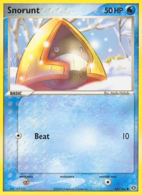 Snorunt #64 – Emerald card