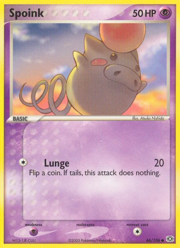 Spoink #66 – Emerald card