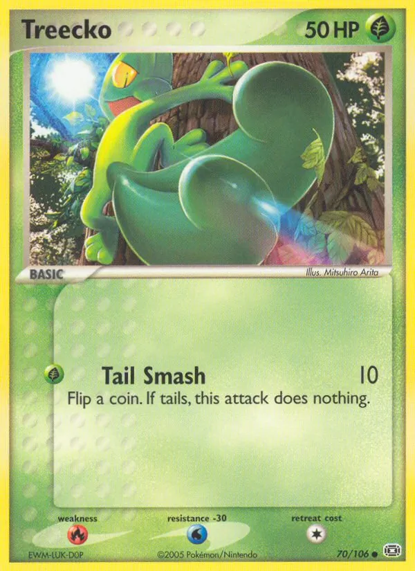 Treecko #70 – Emerald card