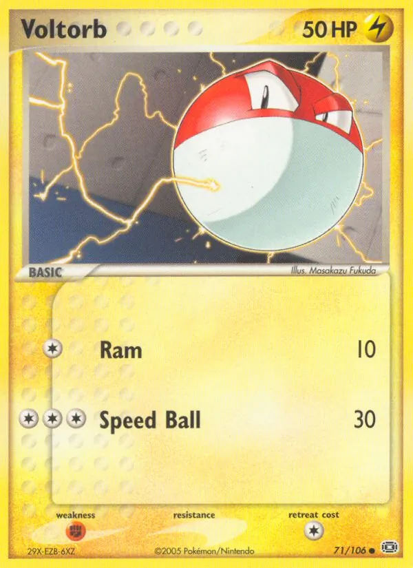 Voltorb #71 – Emerald card