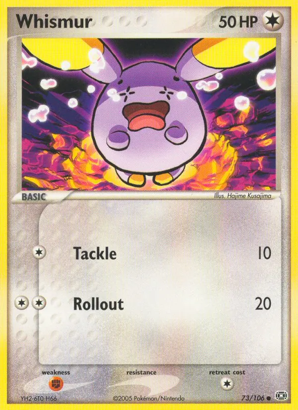 Whismur #73 – Emerald card