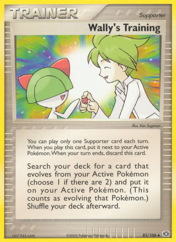 Wally's Training #85 – Emerald card