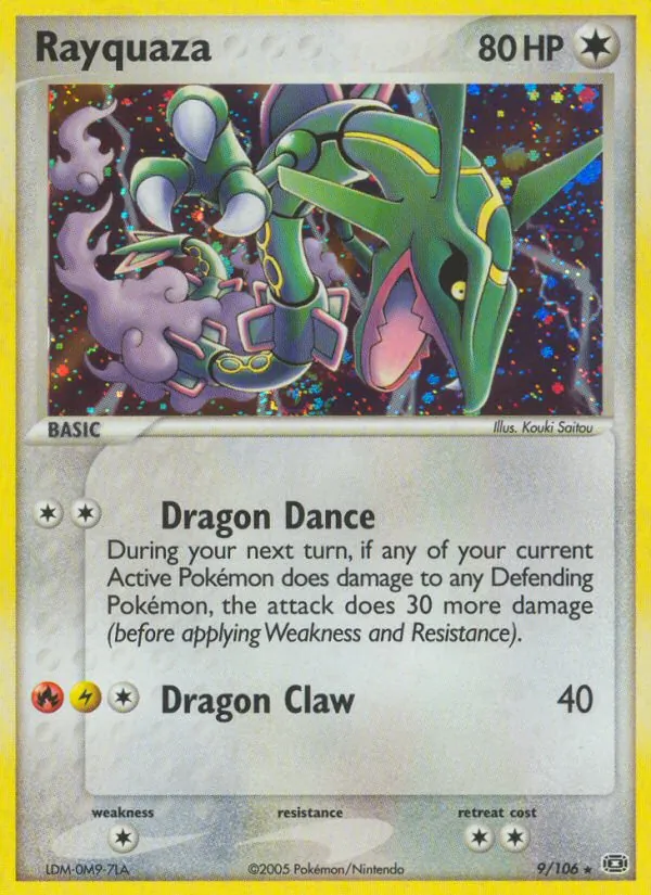 Rayquaza #9 – Emerald card