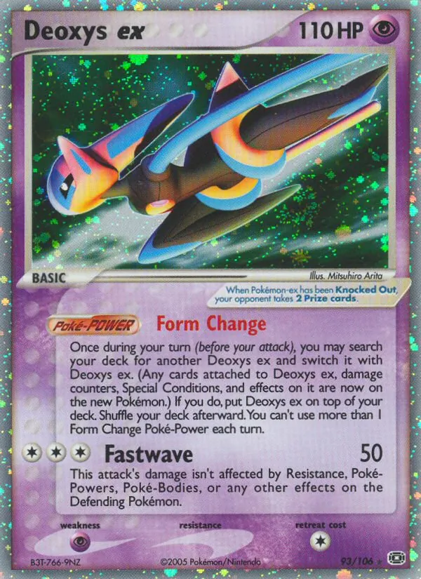 Deoxys ex #93 – Emerald card