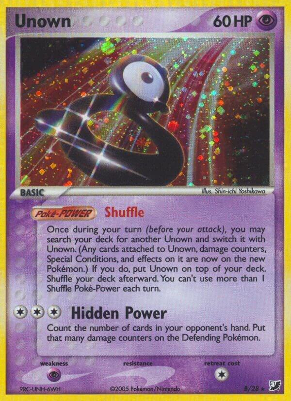 Unown #B – Unseen Forces Unown Collection card