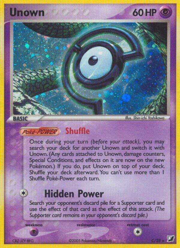 Unown #C – Unseen Forces Unown Collection card