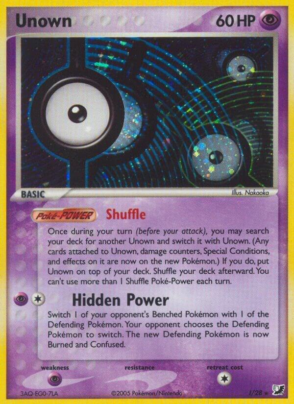 Unown #I – Unseen Forces Unown Collection card