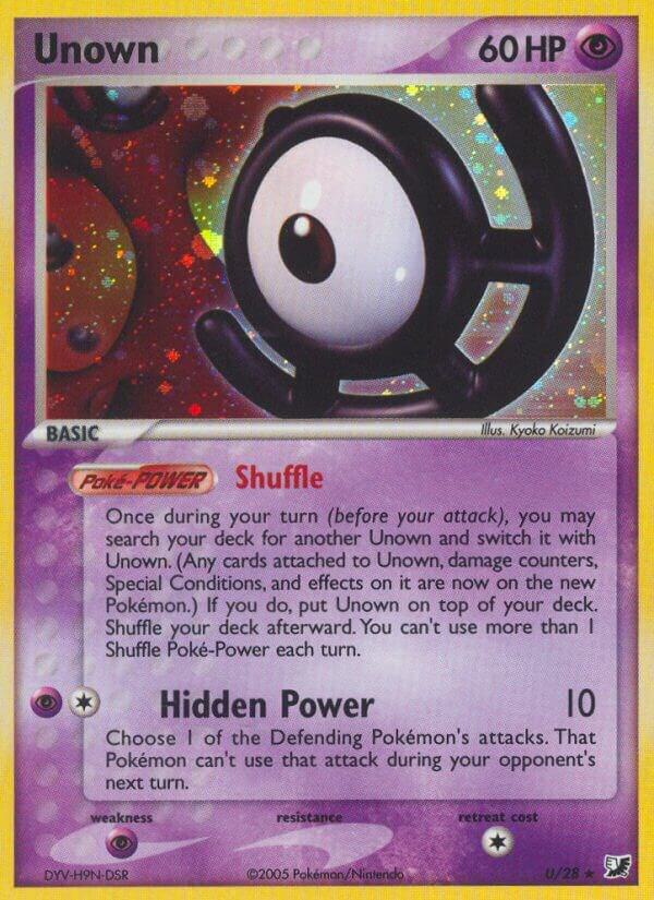 Unown #U – Unseen Forces Unown Collection card