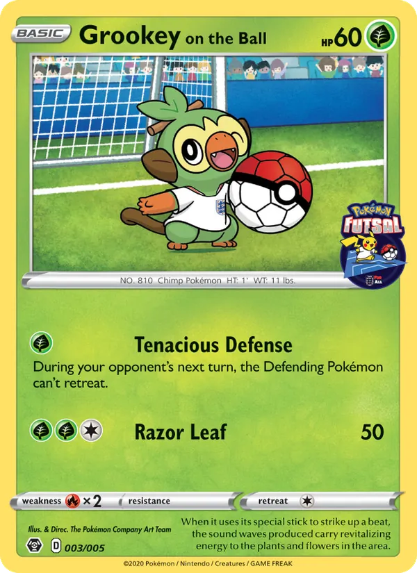 Grookey on the Ball #3 – Pokémon Futsal 2020 card
