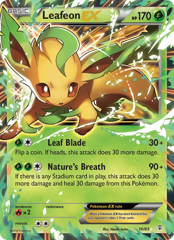 Leafeon EX #10 – Generations card