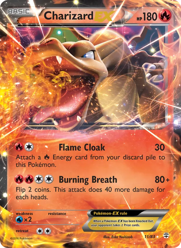 Charizard EX #11 – Generations card