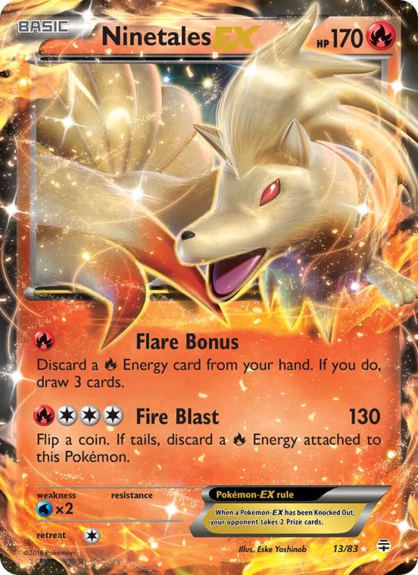 Ninetales EX #13 – Generations card