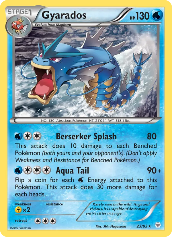 Gyarados #23 – Generations card
