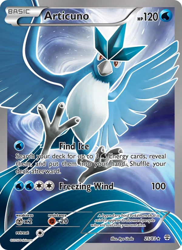 Articuno #25 – Generations card
