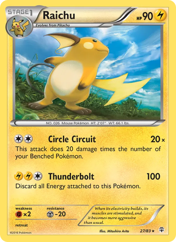 Raichu #27 – Generations card
