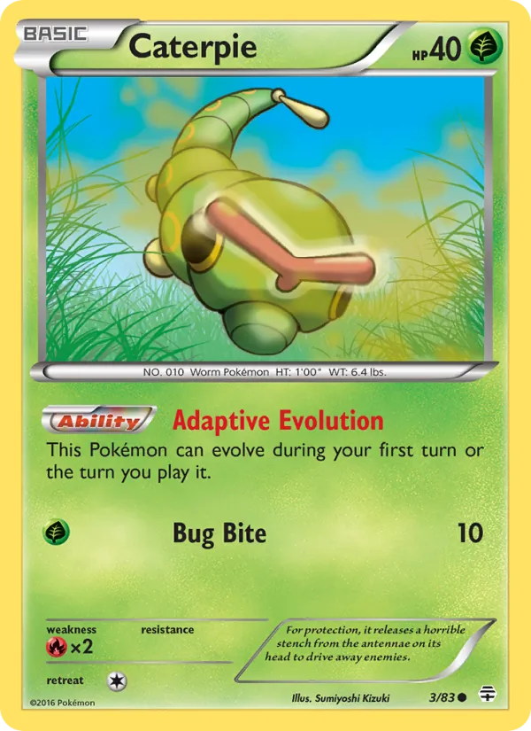Caterpie #3 – Generations card