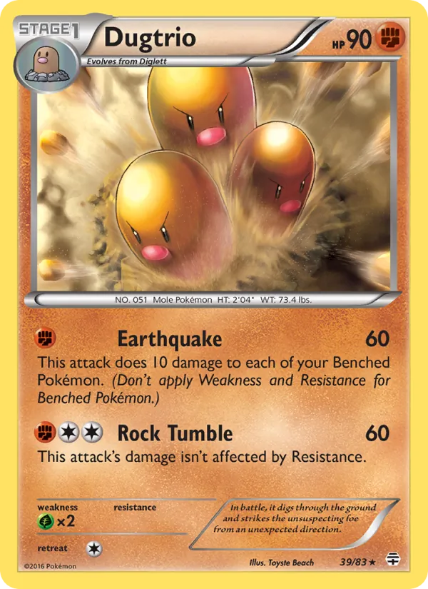 Dugtrio #39 – Generations card