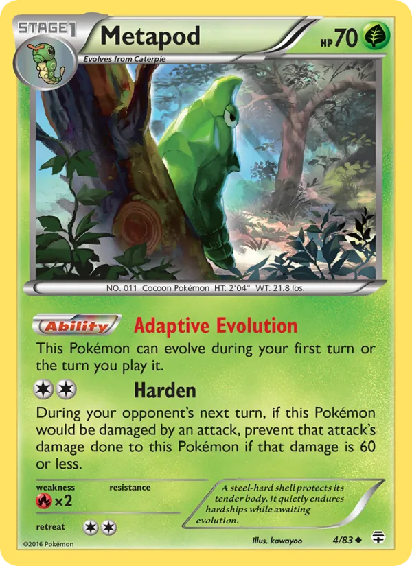 Metapod #4 – Generations card