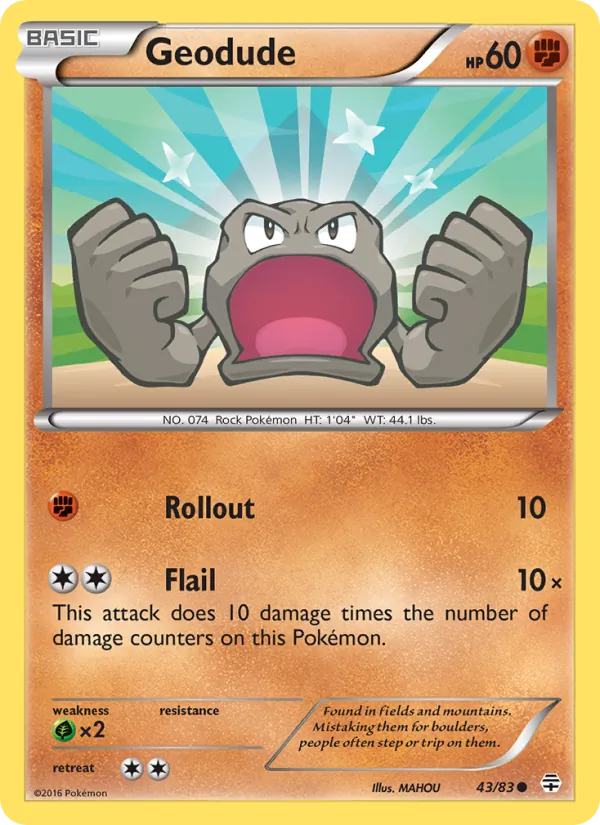 Geodude #43 – Generations card