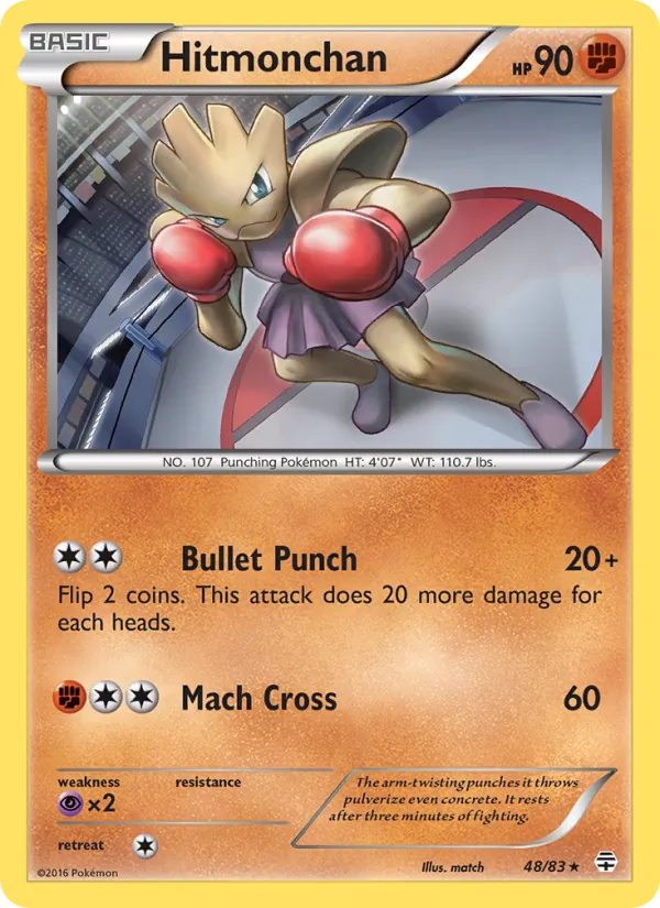 Hitmonchan #48 – Generations card