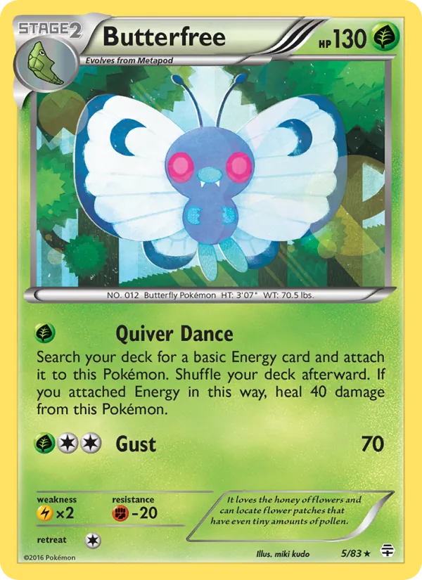 Butterfree #5 – Generations card