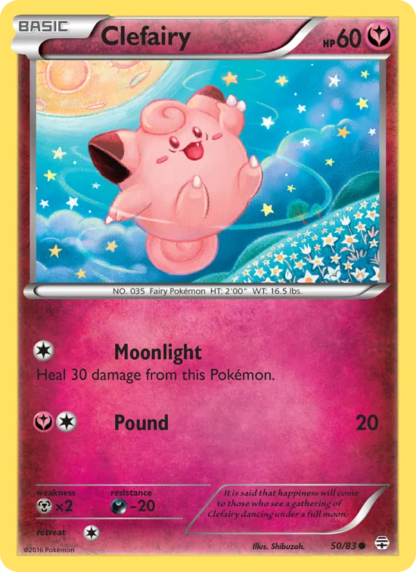 Clefairy #50 – Generations card