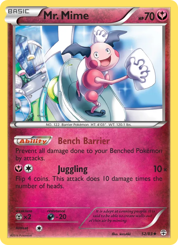 Mr. Mime #52 – Generations card