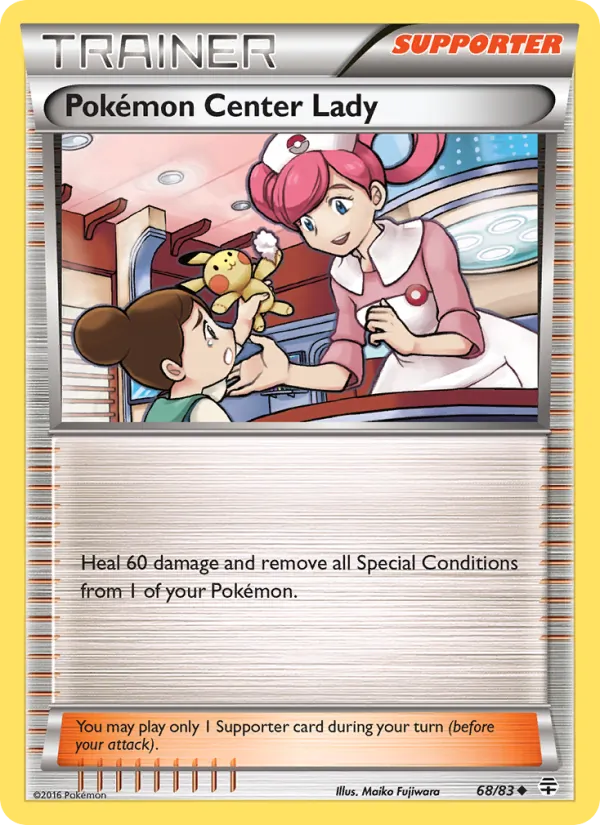 Pokémon Center Lady #68 – Generations card