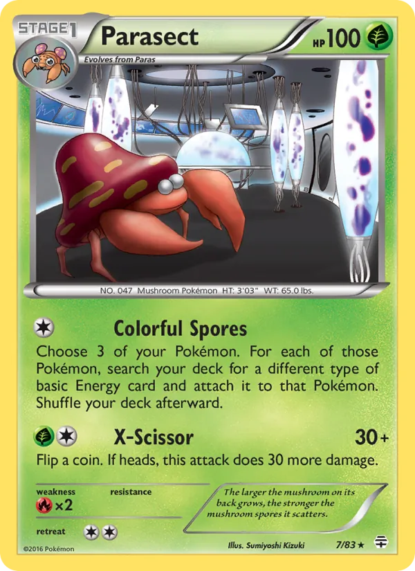 Parasect #7 – Generations card