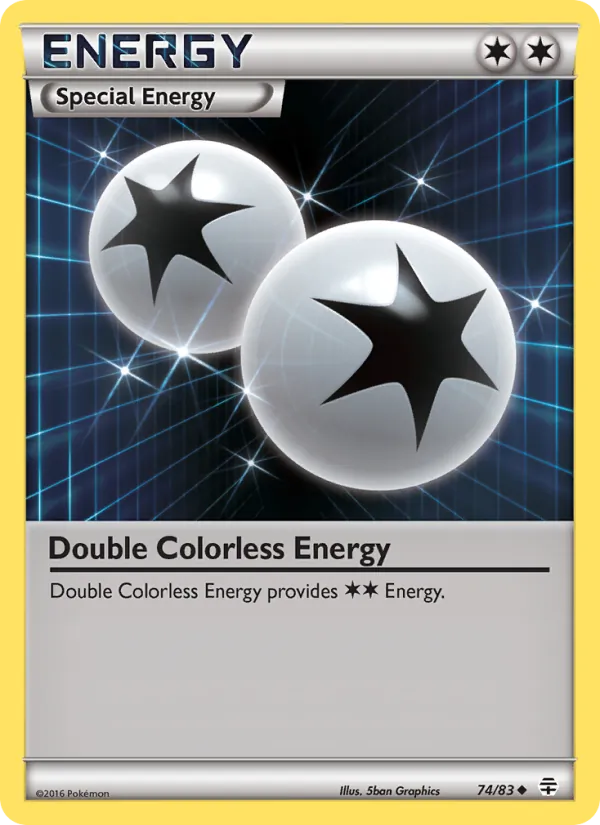 Double Colorless Energy #74 – Generations card