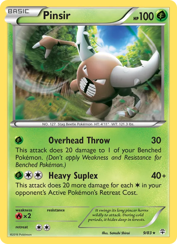 Pinsir #9 – Generations card