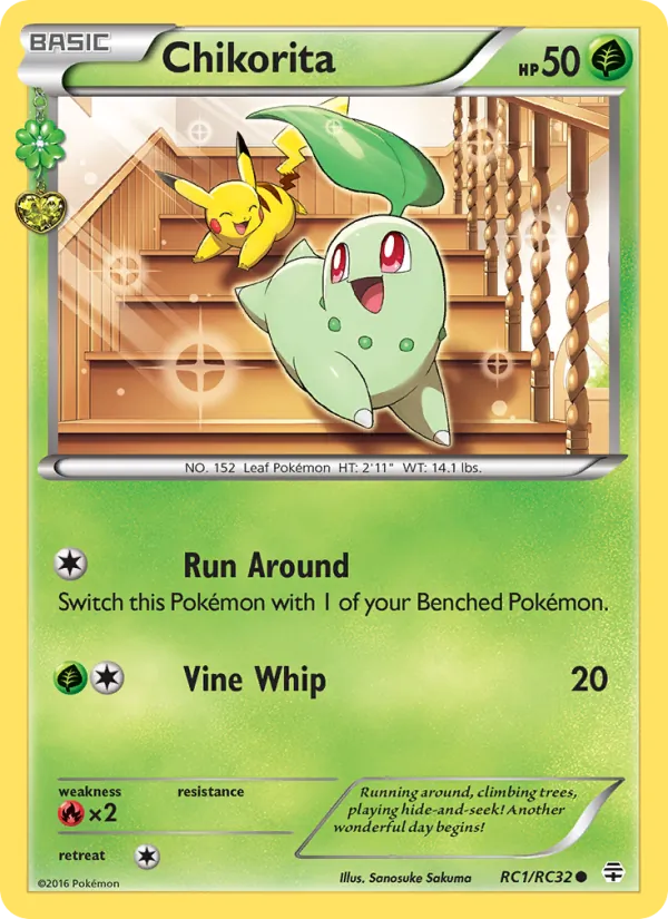 Chikorita #RC1 – Generations card