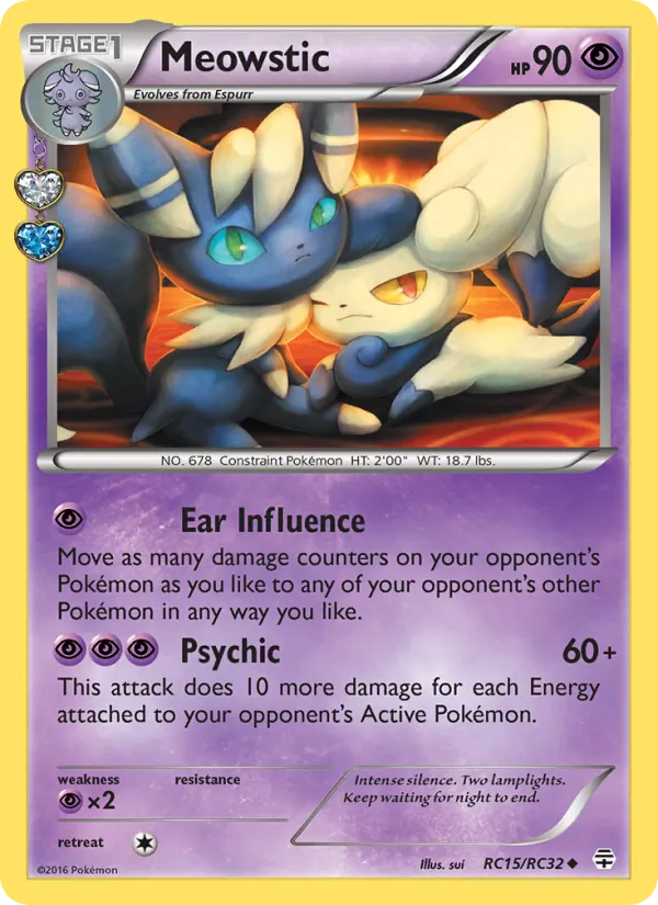 Meowstic #RC15 – Generations card