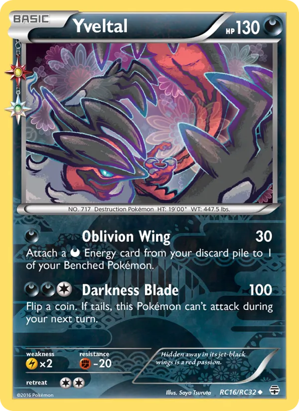 Yveltal #RC16 – Generations card