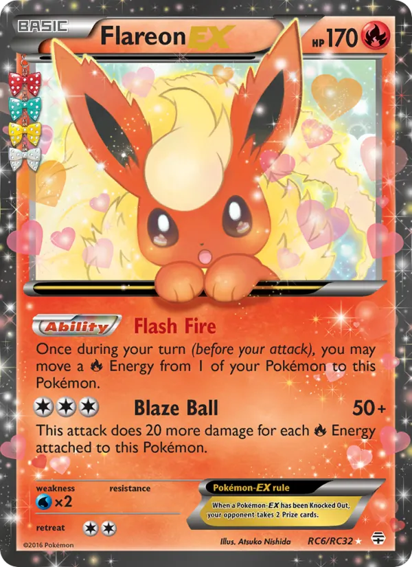 Flareon EX #RC6 – Generations card