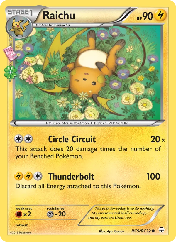 Raichu #RC9 – Generations card