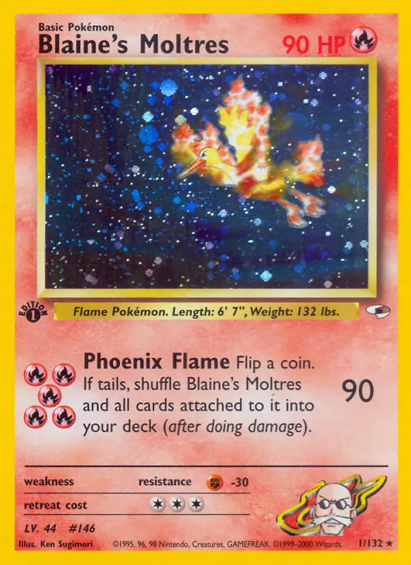 Blaine's Moltres #1 – Gym Heroes card