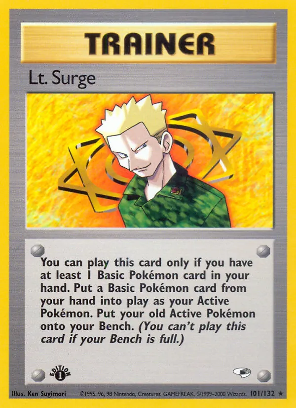 Lt. Surge #101 – Gym Heroes card