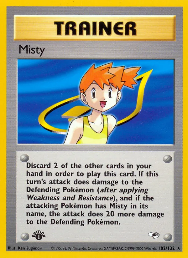 Misty #102 – Gym Heroes card