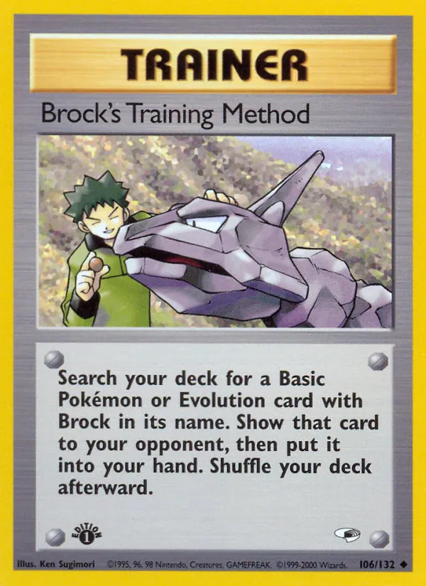 Brock's Training Method #106 – Gym Heroes card