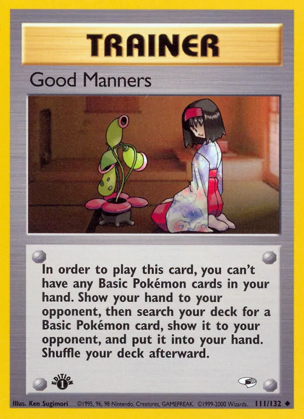 Good Manners #111 – Gym Heroes card